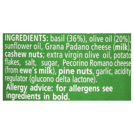 Filippo Berio Pesto, Classic Basil, 6.7 Ounce Glass Jar, Pack of 6