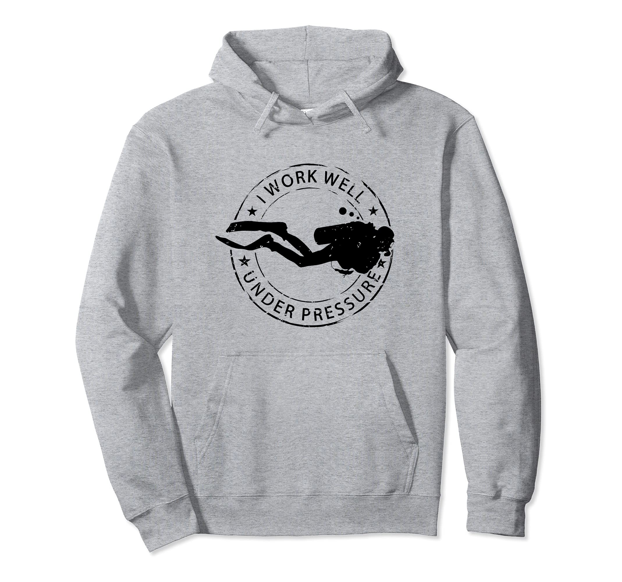 Scuba Diving Gear Scuba Diving Equipment Dive Pullover Hoodie, Grey