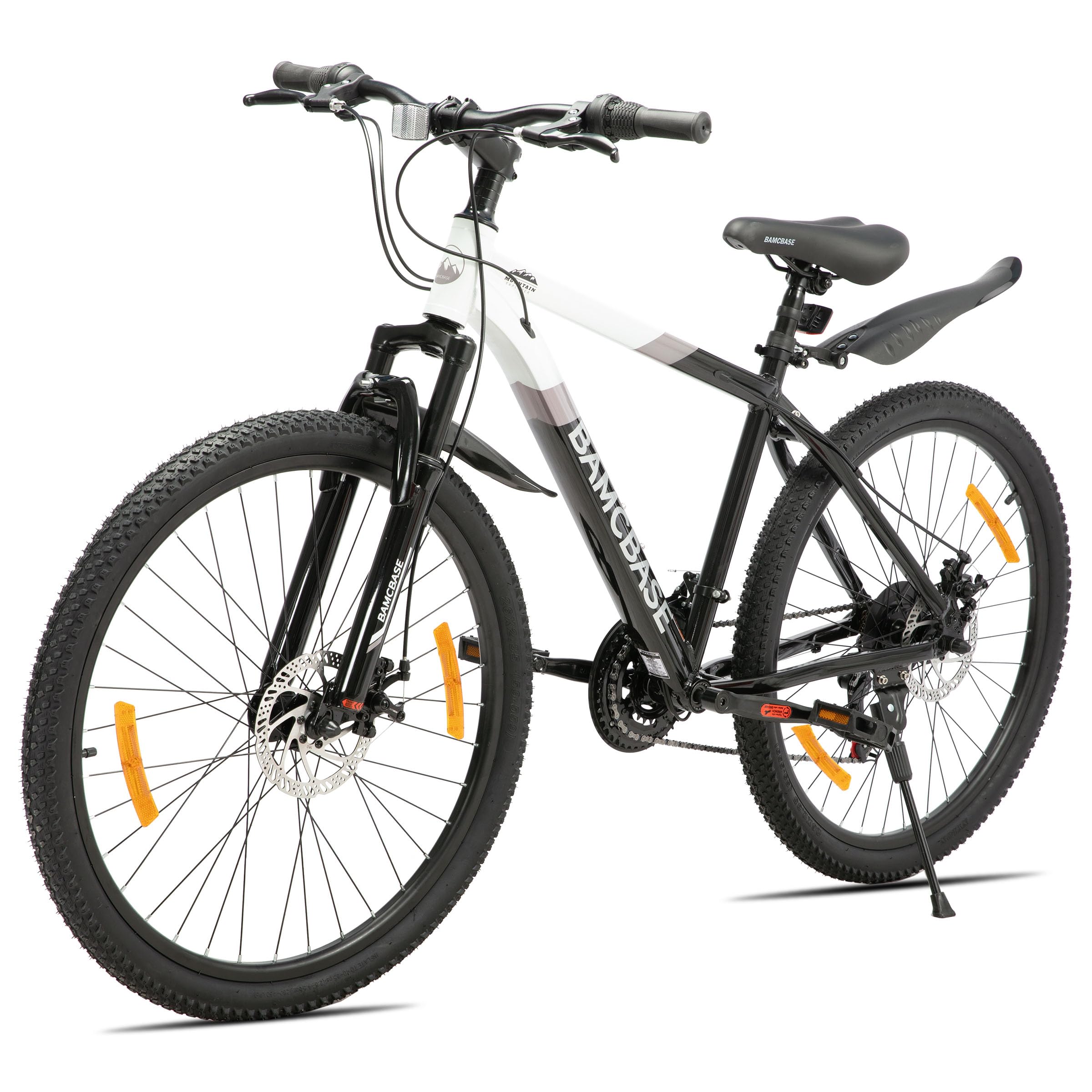 HILAND Rockford rower górski MTB 26", dla mężczyzn i kobiet, 18-biegowy rower z hamulcem tarczowym dla mężczyzn i kobiet, aluminiowa rama, Hardtail, unisex, dla dorosłych, biały