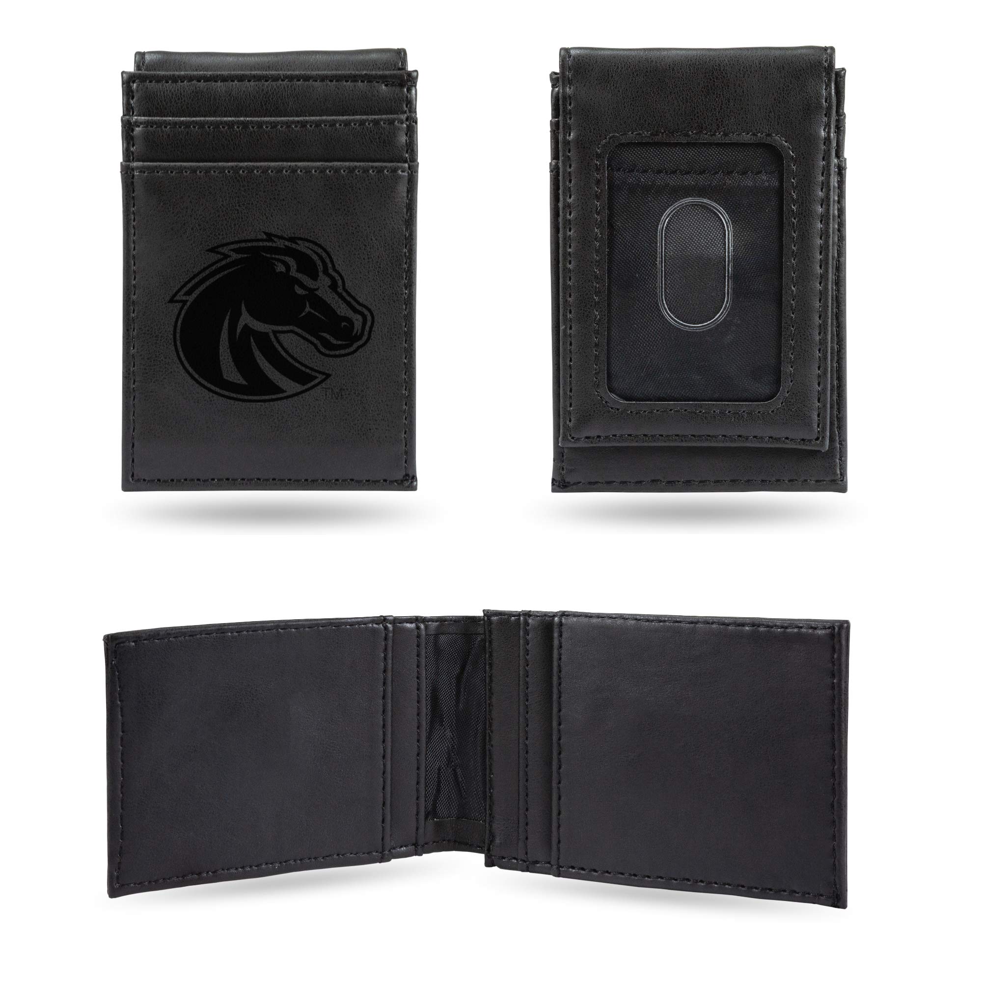 NCAA Laser Engraved Front Pocket Wallet - Compact/Comfortable/Slim