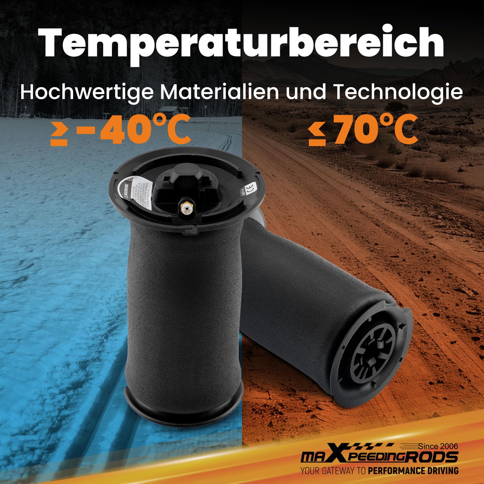 maXpeedingrods 2X Luftfeder für 5er Touring E61 37126765602 37126765603 Luftfederung Hinten
