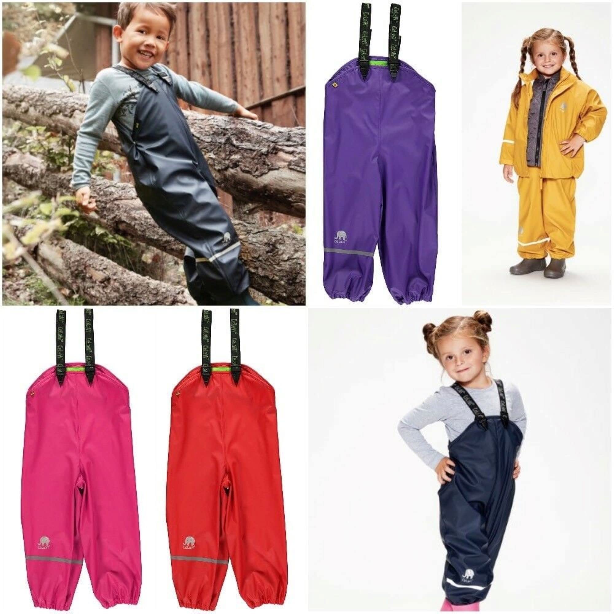 Celavi Rainwear Pants-Solid Pantaloni Impermeabili Uomo