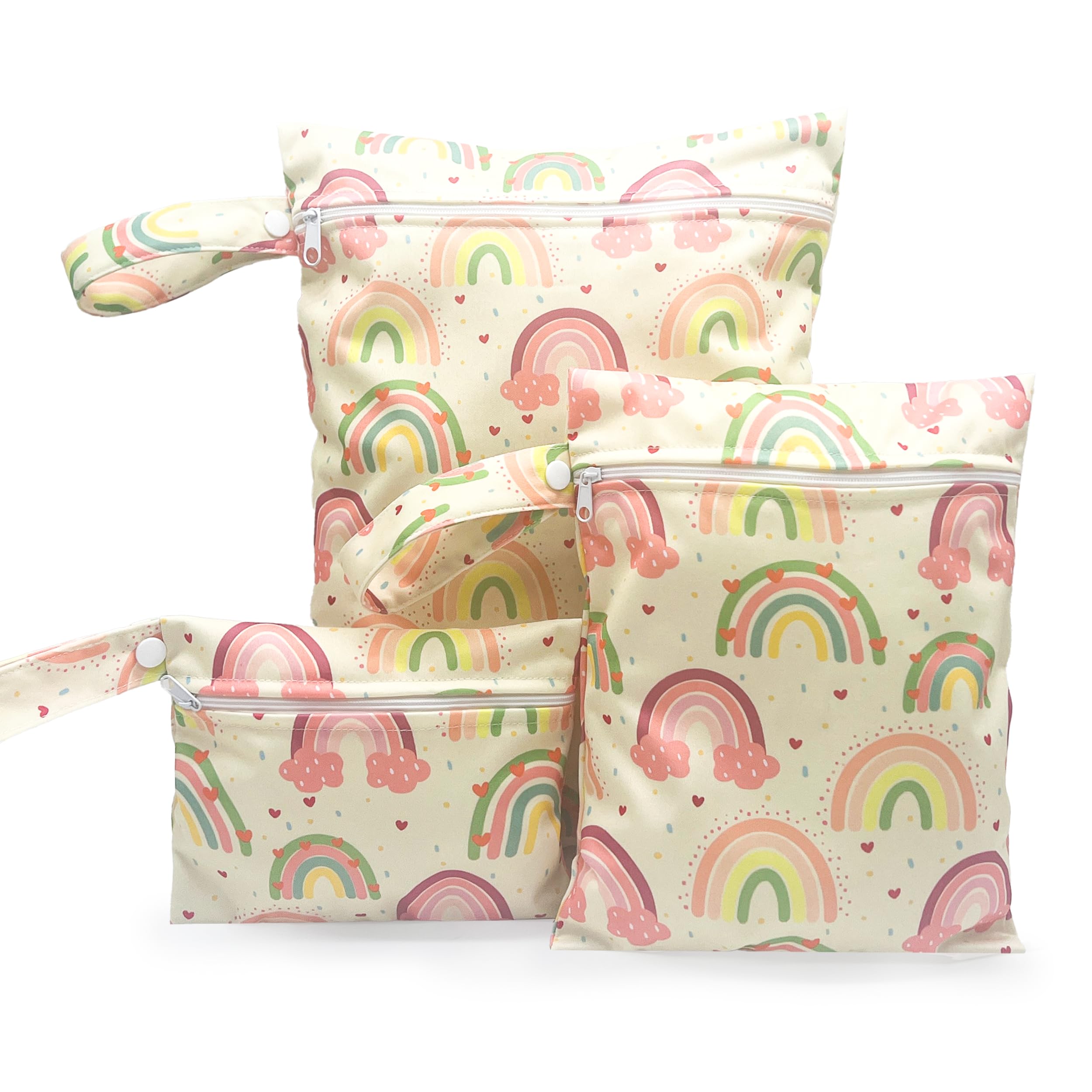 Lot de 3 Sacs，3 pièces Sac Maillot de Bain mouillé，a Couche，Etanche，Linge Sale Voyage，Sac à Linge Sale，étanche， Piscine