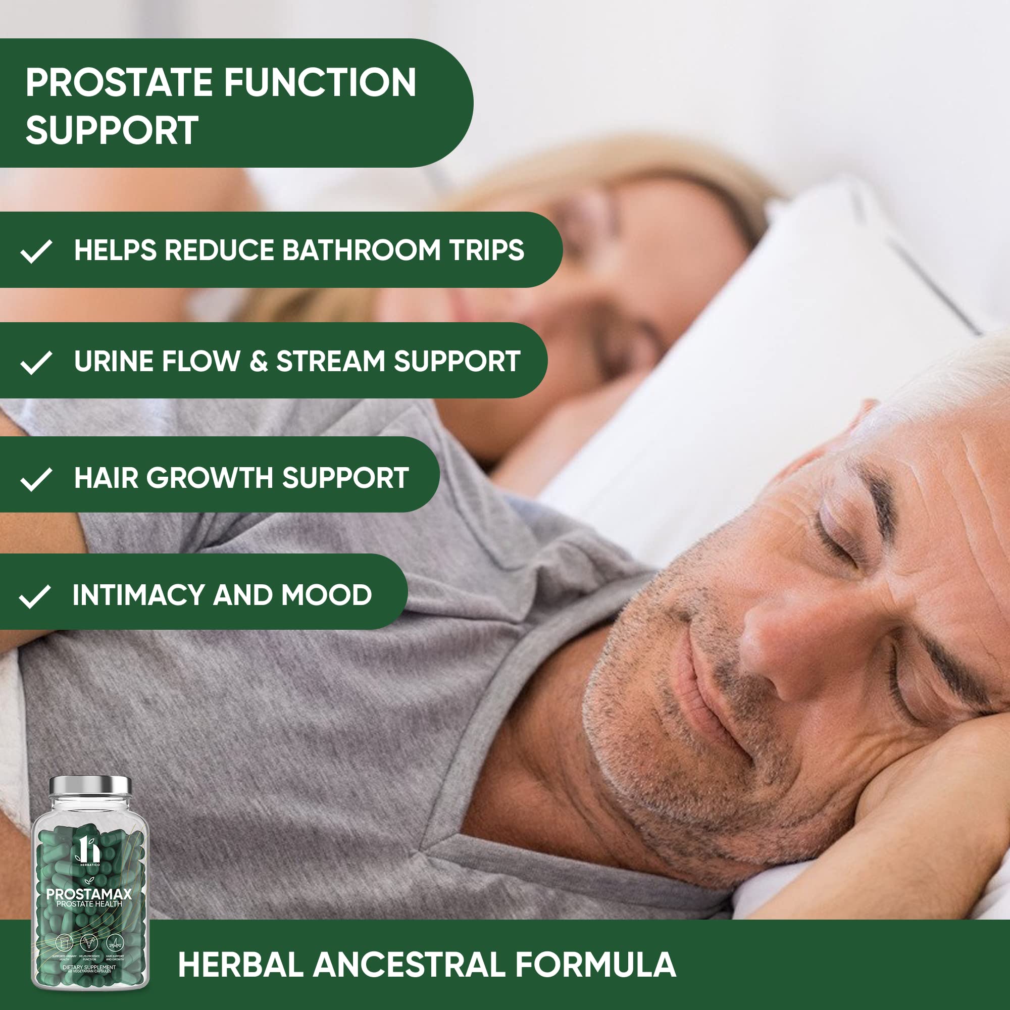 PROSTAMAX Saw Palmetto Prostate Health Supplement Reduce Frequent