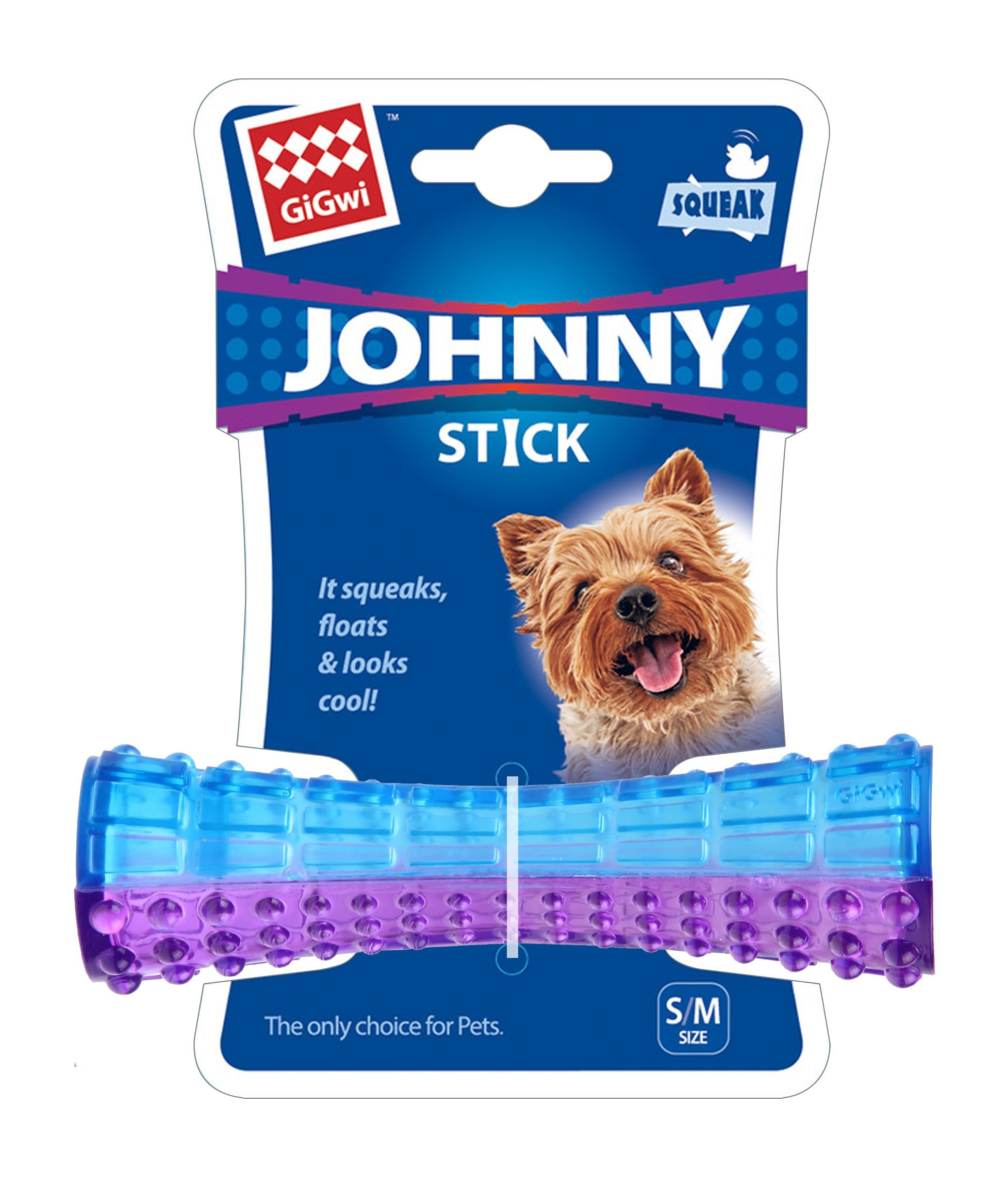 GiGwi Johnny Stick Squeaker Transparent Purple/Blue, Small (B01BK5YJJG) Amazon Price History, Amazon Price Tracker