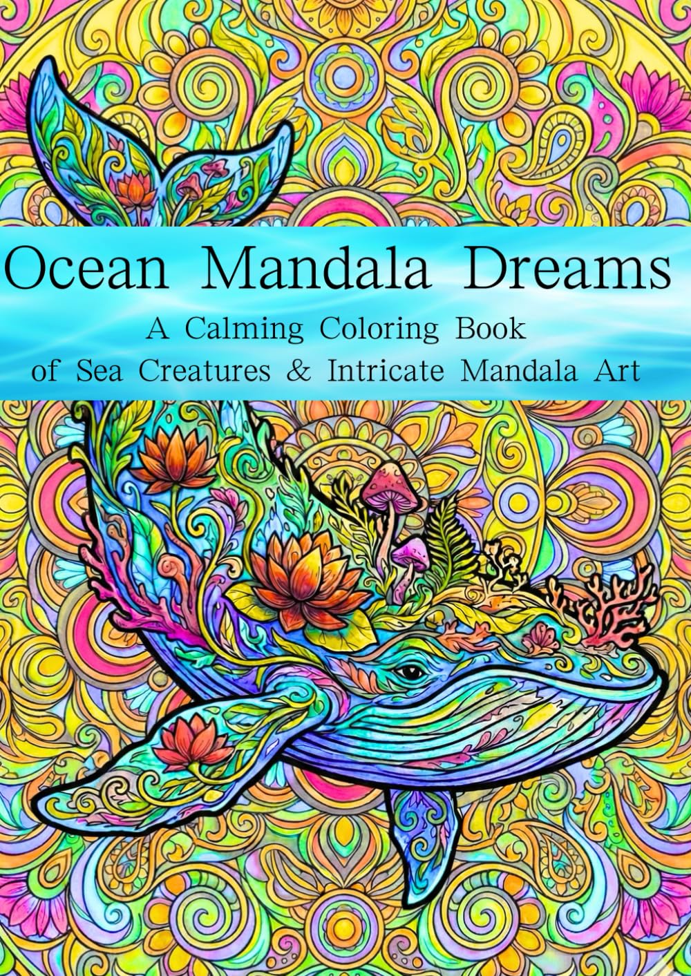 Ocean Mandala Dreams: A Calming Coloring Book of Sea Creatures & Intricate Mandala Art