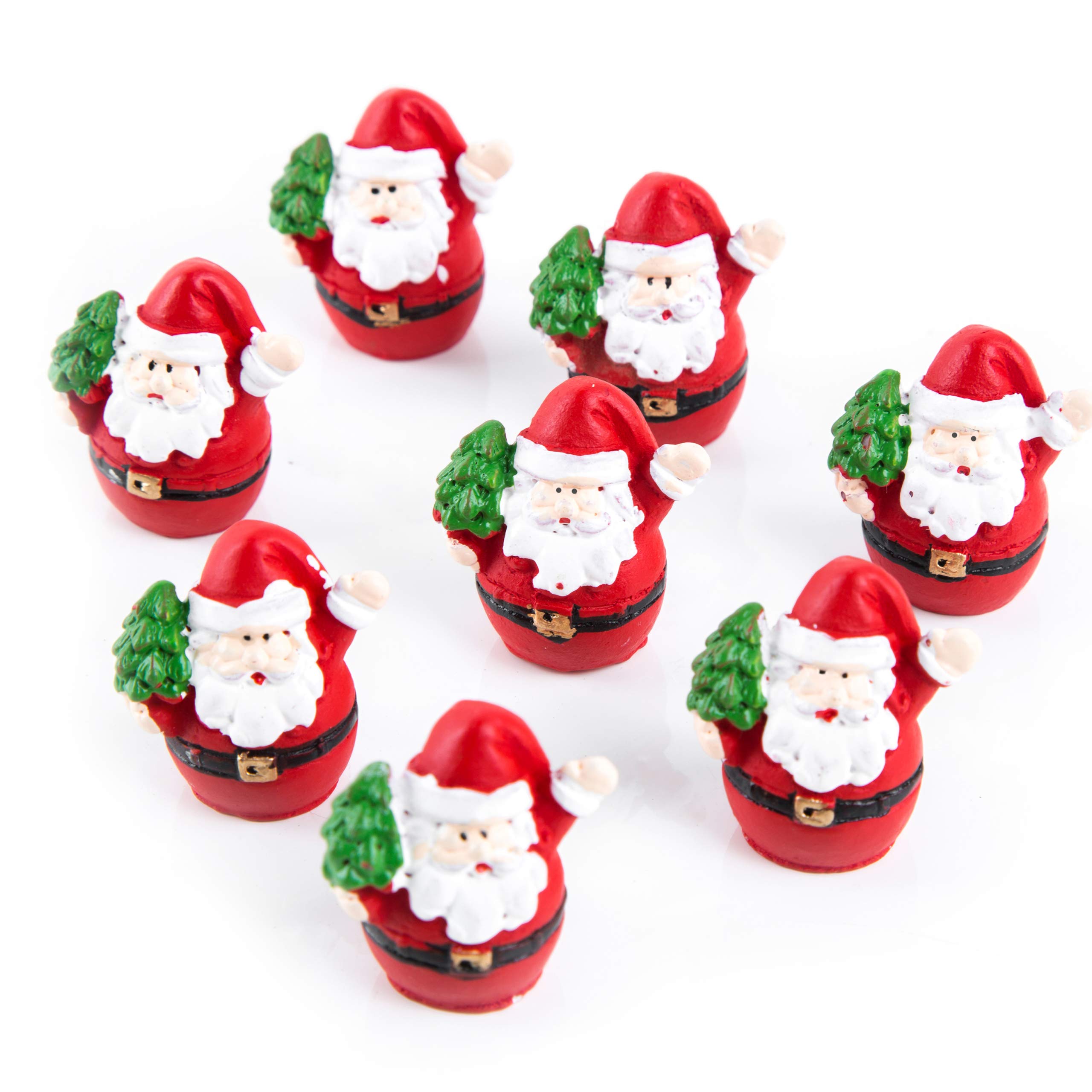 Logbuch-Verlag 4 statuette di Babbo Natale, colore oro