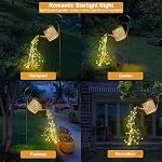 Solar Watering Can with Lights, Retro Metal Hanging Solar Lantern with String Lights, Solar Lanterns Outdoor Waterproof Garden Decor, Star Art Lamp Decorative for Walkway Backyard Patio Lawn