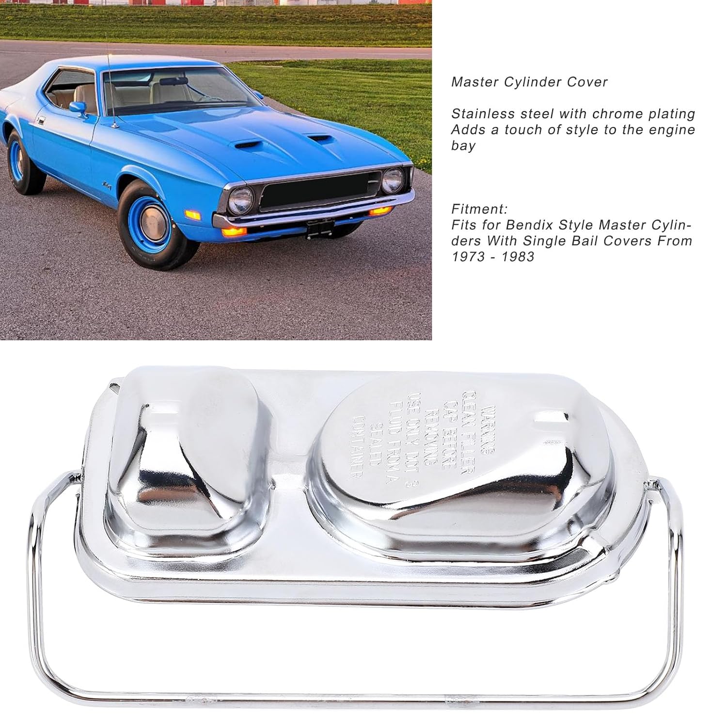 Stainless Cylinder Cover, Sturdy High Strength Cover, Easy Install Cover with Bail, Ideal for Bendix Style