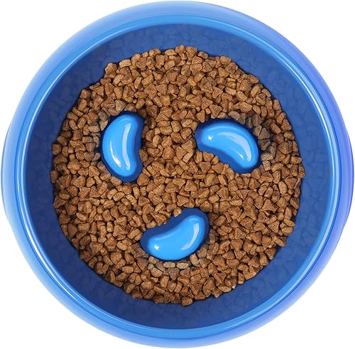 Vista 12 de Flexzion Cuenco para perros de alimentación lenta, base antideslizante resistente para mascotas, comedero para cachorros, contenedor de agua