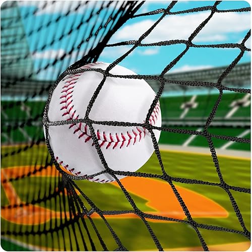 Sport Net Baseball Nets, Baseball Softball Backstop Nets with 33 feet Nylon Rope, Heavy Duty Hitting Practice for for Backyard,Garage, Basement.
