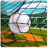 Hittop Baseball Softball Backstop Nets,Sports Net with 33ft Rope,Nylon Netting Barrier Over 22 Size for Backyard,Garage, Basement.
