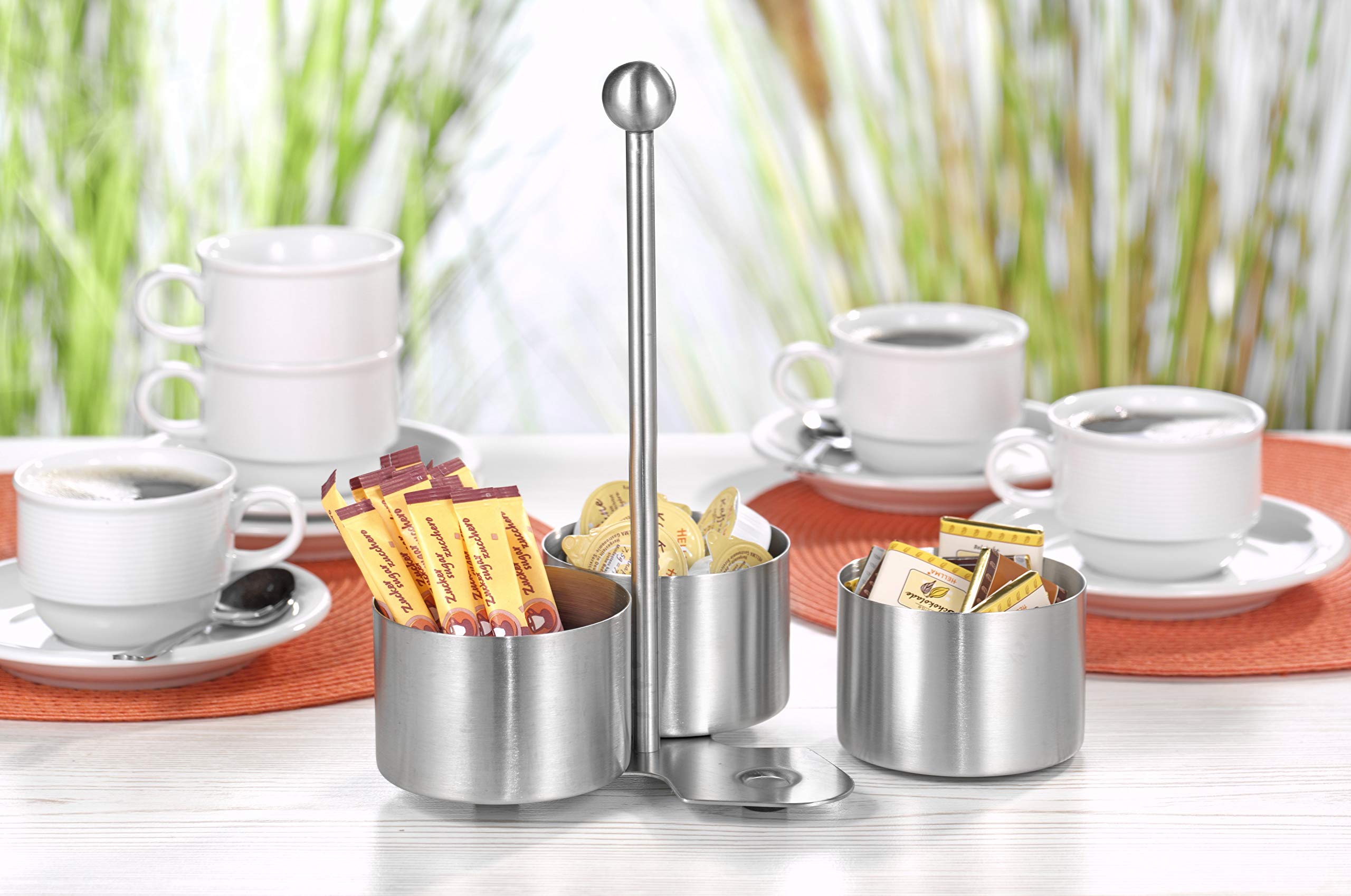 Esmeyer Snack and dip Set Boston of Stainless Steel, Silver, 17 x 17 x 24 cm