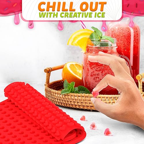 Miniatura 6 de Tapete de silicona para hornear en forma de corazón, moldes de silicona, mini corazones, lindos moldes de silicona para hornear dulces, moldes de