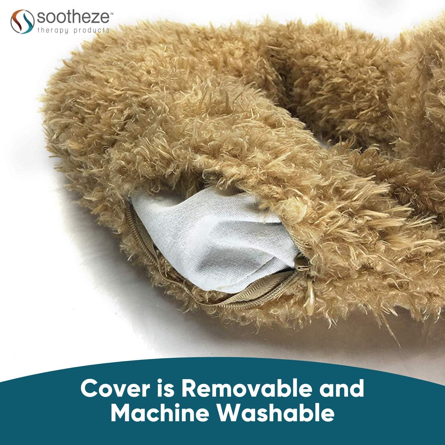 🔥 Sootheze Aroma Dog Collar Wrap Aromatherapy Scented Stuffed Animal Sensory Toy – Therapeutic Microwavable Heating Pad - Hot Cold Therapy Pad (Dog Collar Wrap)