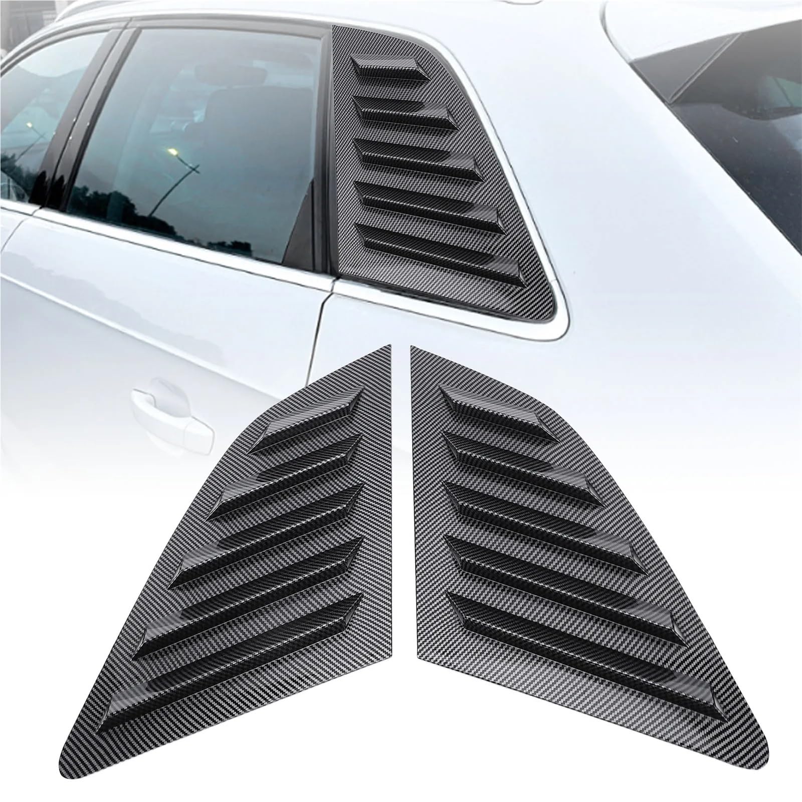 Osłona przeciwsłoneczna do szyb bocznych Auto osłona przeciwporysowana tylna szyba przednia szyba sportowa do Honda Civic 8V Hatchback (2014-2020) (Glossy Black)