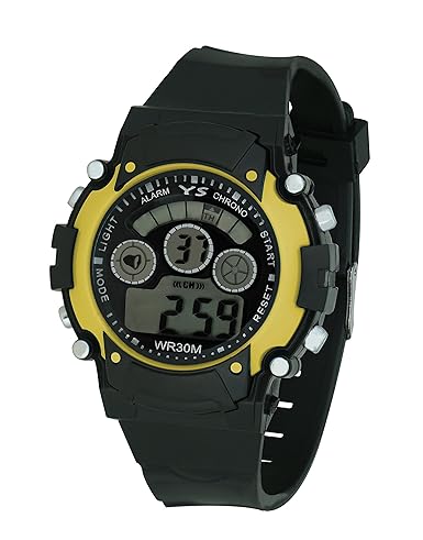 Crude Smart Yellow Digital Watch with Adjustable PU Strap - For girls(Kids)