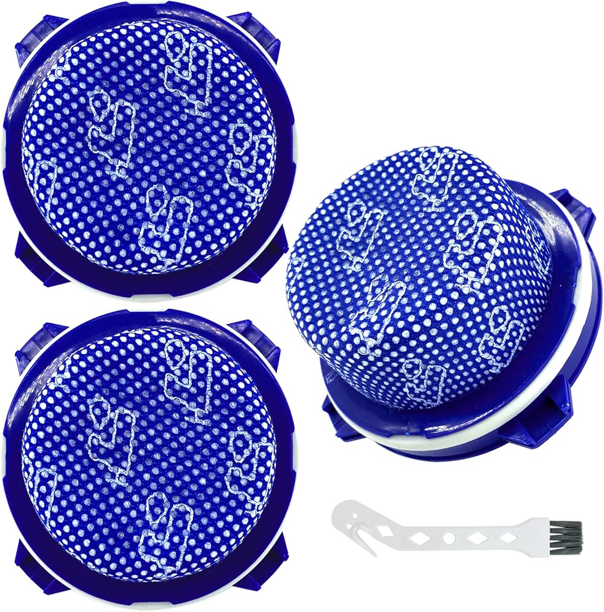 SAMSUNG Jet Vacuum Filters 3-Pack - Washable Micro Filters for Jet 70, 70+, 75, 75+, 90, 60 and VS9000RL - Part Number: DJ97-02649A