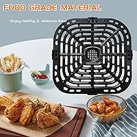Vista 3 de Air Fryer Grill Plate for Instant Pot Vortex Plus 6 in 1 6 QT XL Air Fryers, Upgraded Air Fryer Grill Pan Crisper Tray Replacement Parts with Rubber