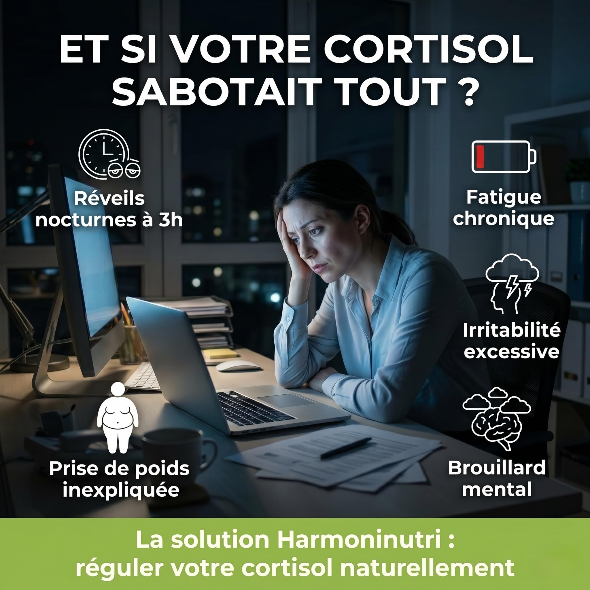 Ashwagandha EXTRA FORT 8000mg : et si votre cortisol sabotait sommeil et poids ? | Shoden® 35% Withanolides | EBOOK & SUIVI INCLUS | Facile à avaler | Plante adaptogène | Anti-Stress