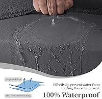 Vista 76 de Fundas 100% impermeables para sofá reclinable seccional, fundas para sofá reclinable en forma de L, funda para sofá seccional de esquina