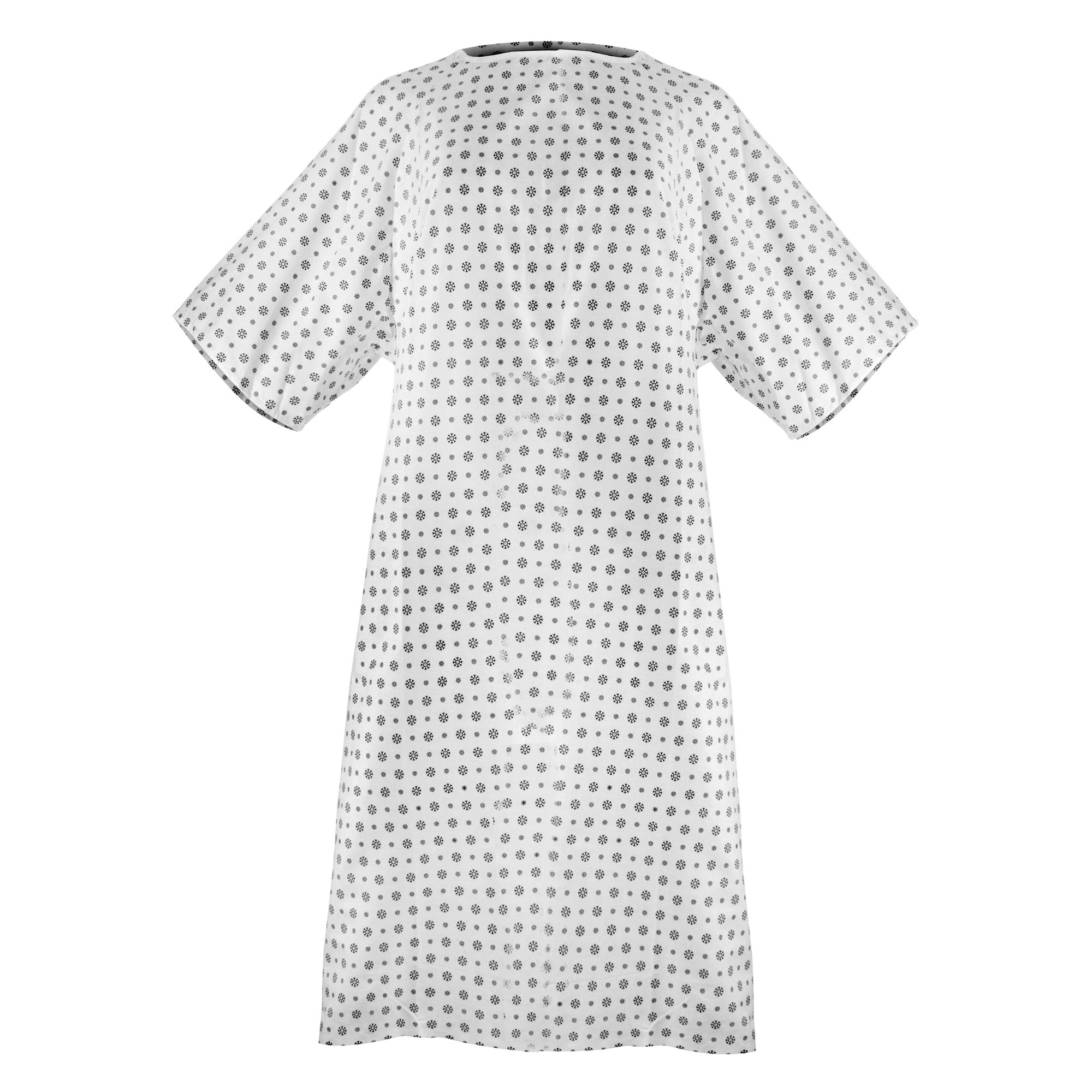 Buy Hospital Gown (6 Pack) Cotton Blend , Useful, Fashionable Patient Gowns, Back Tie, 46" Long