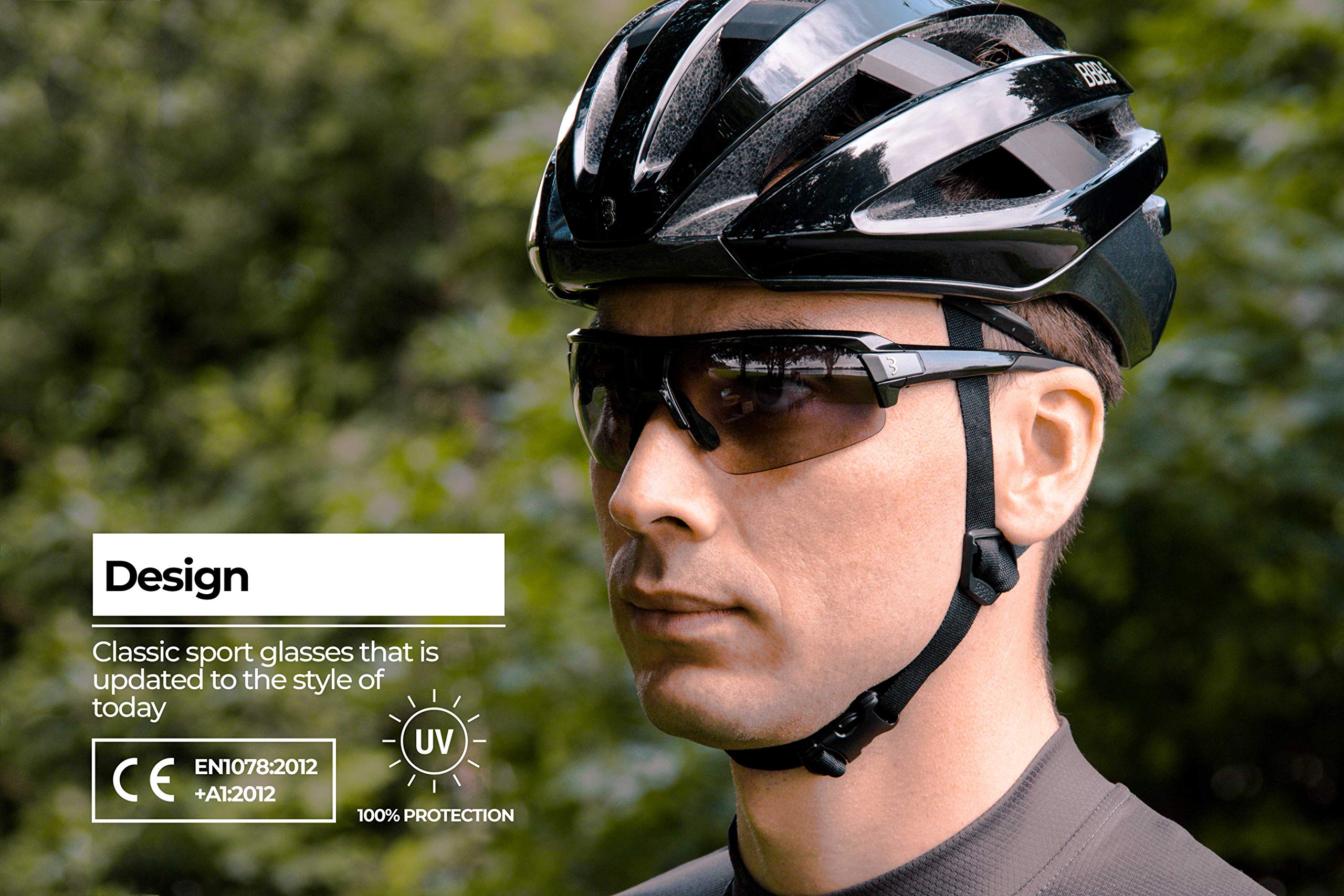BBB Kolarstwo Impulse PH Kolarstwo Sportowe Okulary Fotochromowe Soczewki Okulary Przeciwsłoneczne Nietłukąca Grilamid Frame BSG-62PH, połysk metaliczny czarny