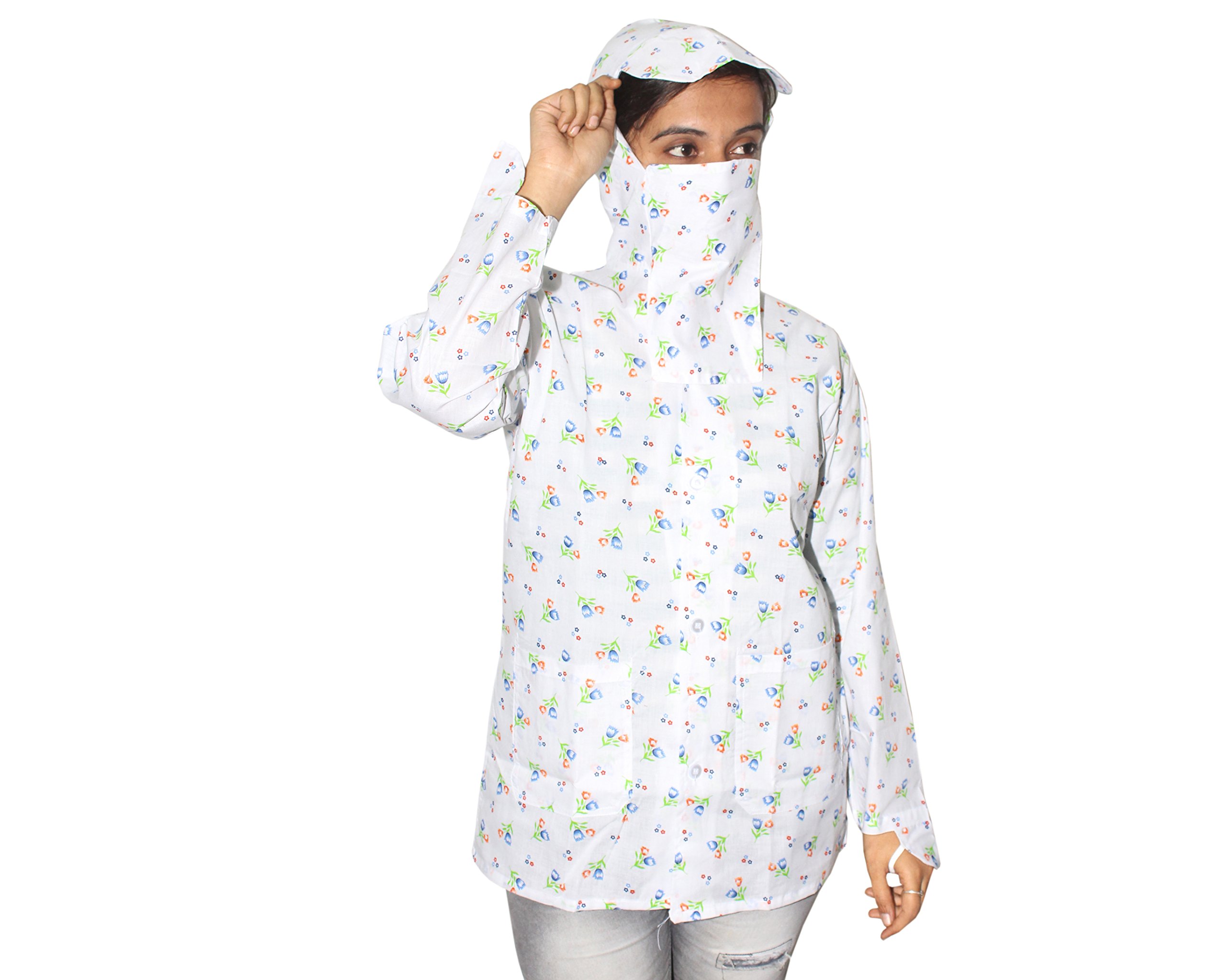 goodluck Women's Cotton Mask Suncoat/Summer Coat/Cotton Coat Summer Mask Suncoat with UV Protection for All-Day Comfort Ultimate Sun Protection-picture-20