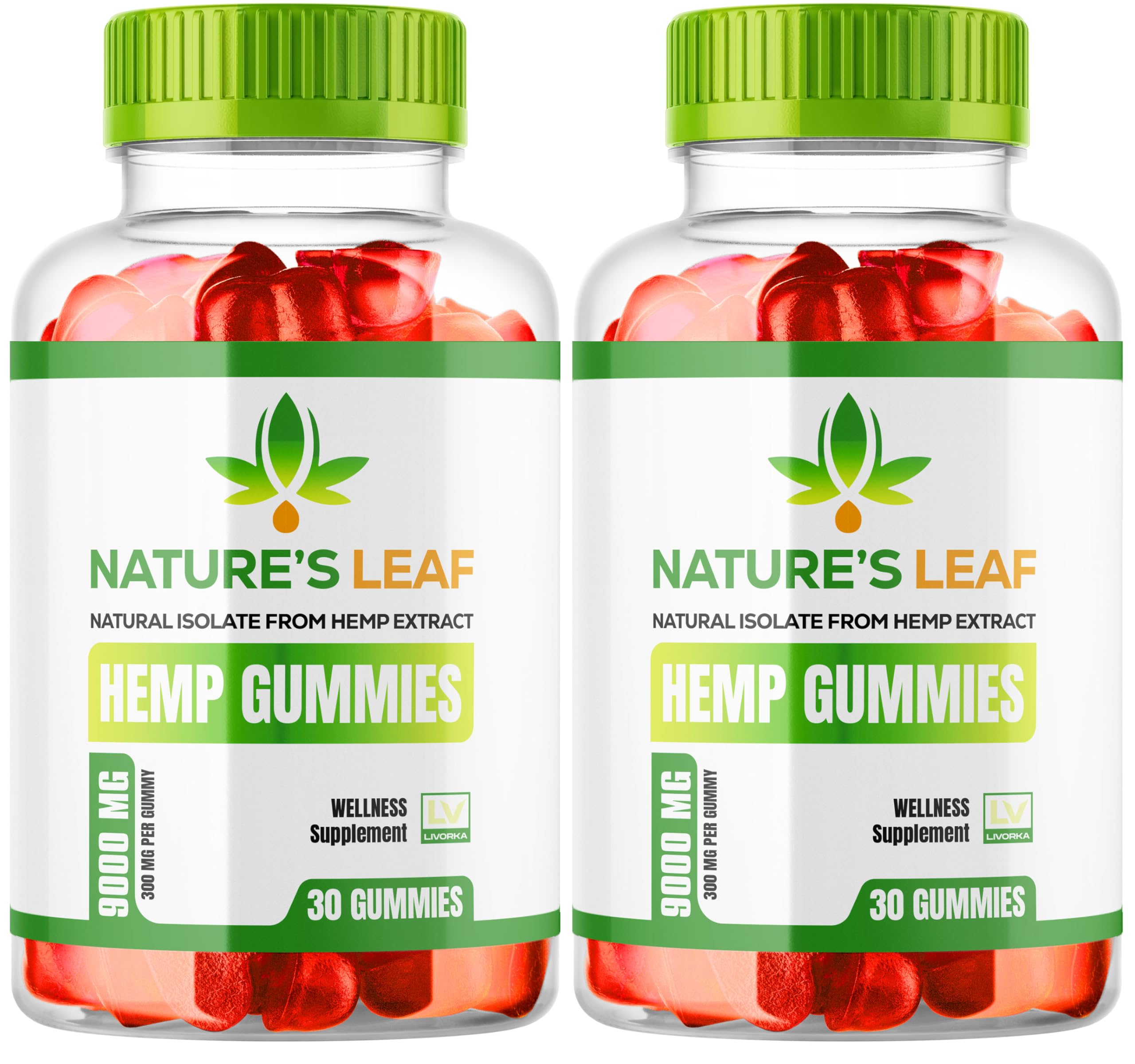 (2 Pack) Natures Leaf Hemp Gummies, Nature's Leaf Gummies, Natureleaf Gummies, Natures Leaf Gummies, Natures Leaf Gummy, Natures Leaf, NaturesLeaf, 60 Gummies for 2 Months