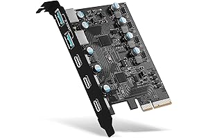 PCIe to USB C, 10Gbps 5-Port PCI Express Expansion Card for Faster Data Transfer