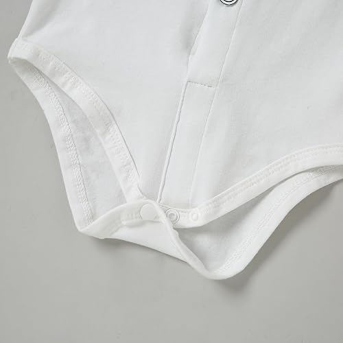 Miniatura 4 de YALLET Traje de ropa para bebé niño de 0 a 18 meses, traje de caballero, camisa de vestir+corbatín+chaleco+pantalones, conjunto de trajes de fiesta