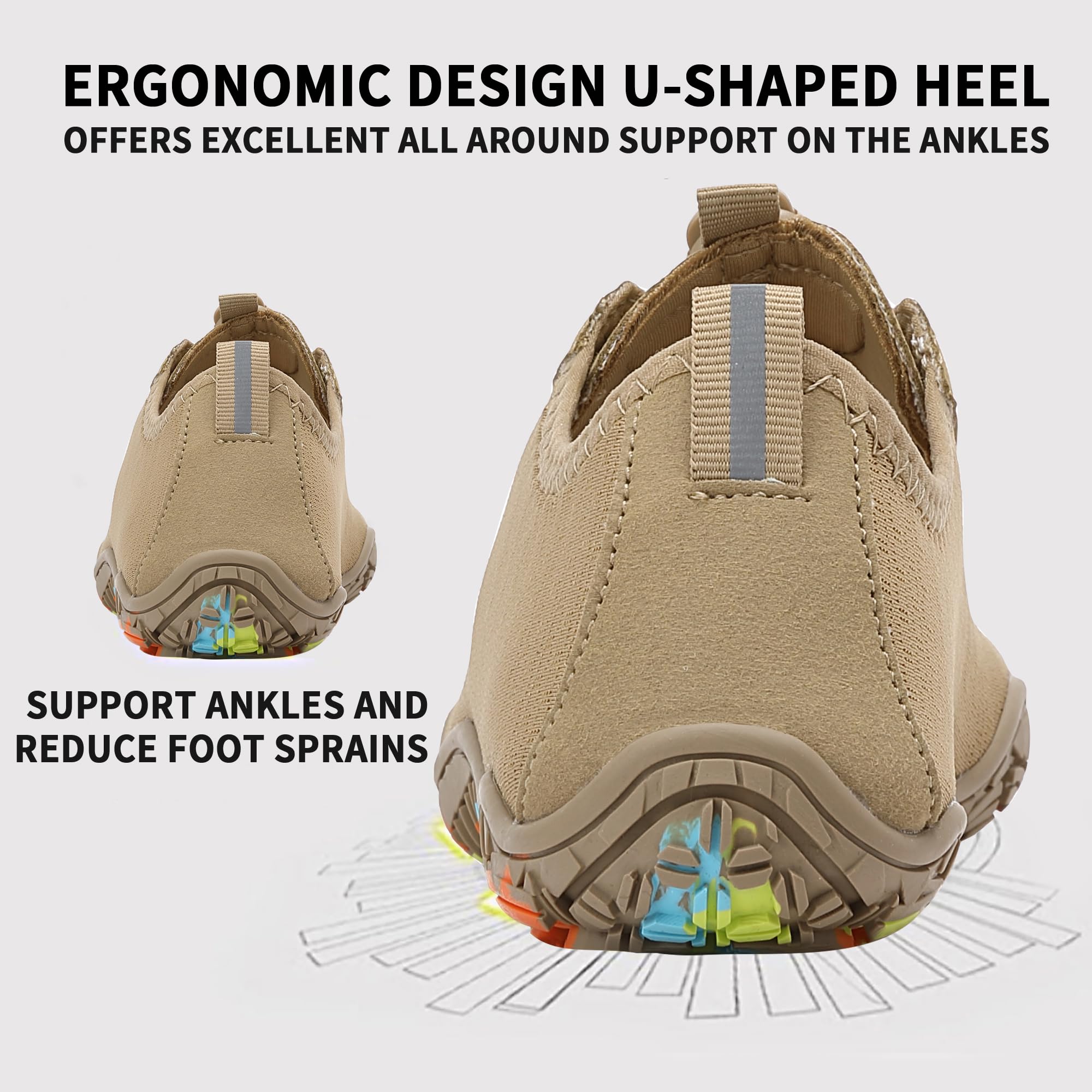 Chaussures aquatiques pour adultes à séchage rapide Pieds nus Chaussettes aquatiques antidérapantes pour plage, natation, piscine, rivière, lac, randonnée, kayak, surf, sports
