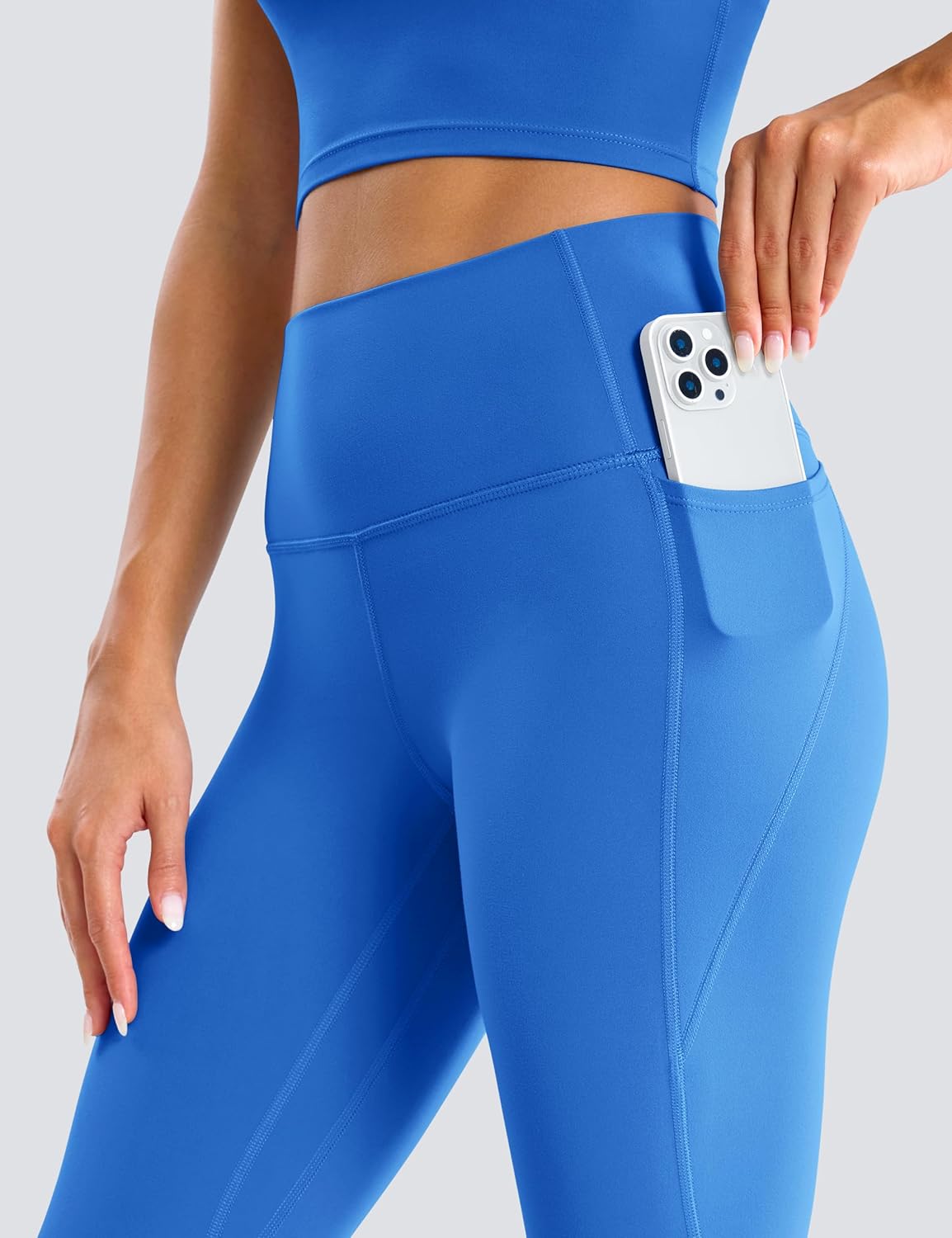 BAYDI Clouduxi Workout Leggings with Pockets for Women - 25" High Waisted Tummy Control Gym Yoga Pants