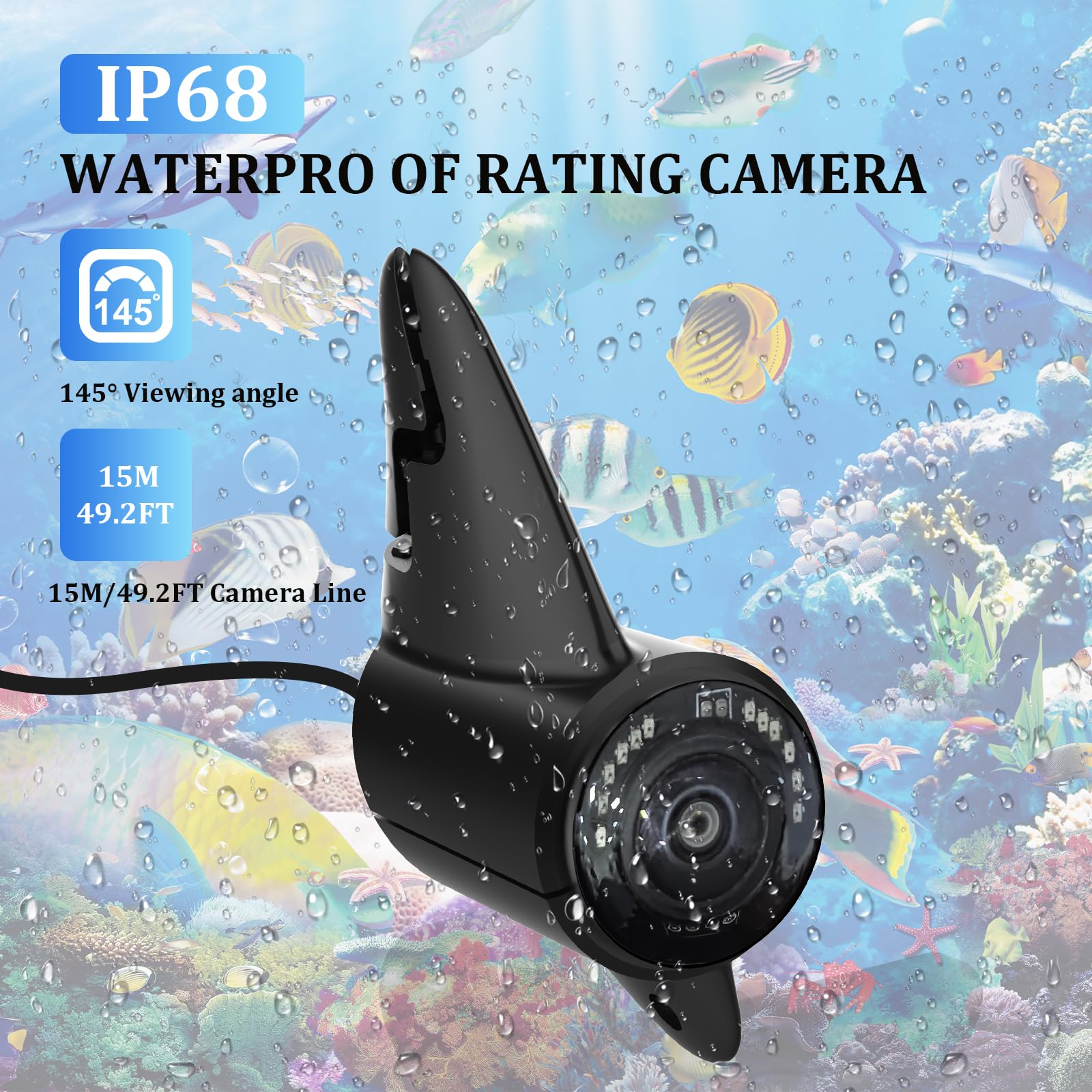 F431 Underwater Fishing Camera, 720P Portable Fish Viewer With 4
