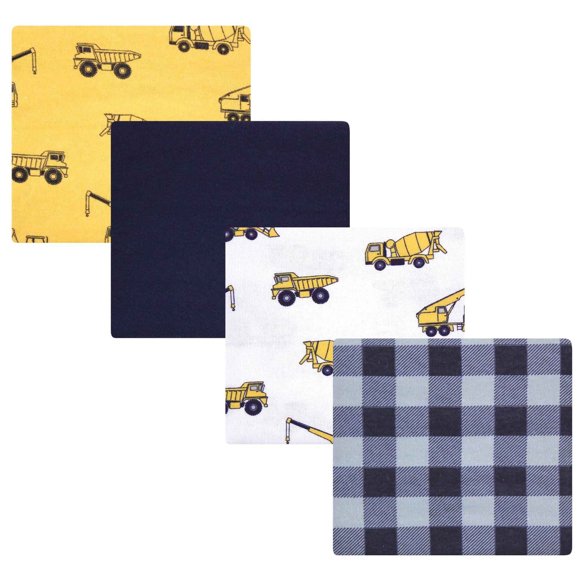 Luvable Friends Little Treasure Flannel Receiving Blankets 4pk