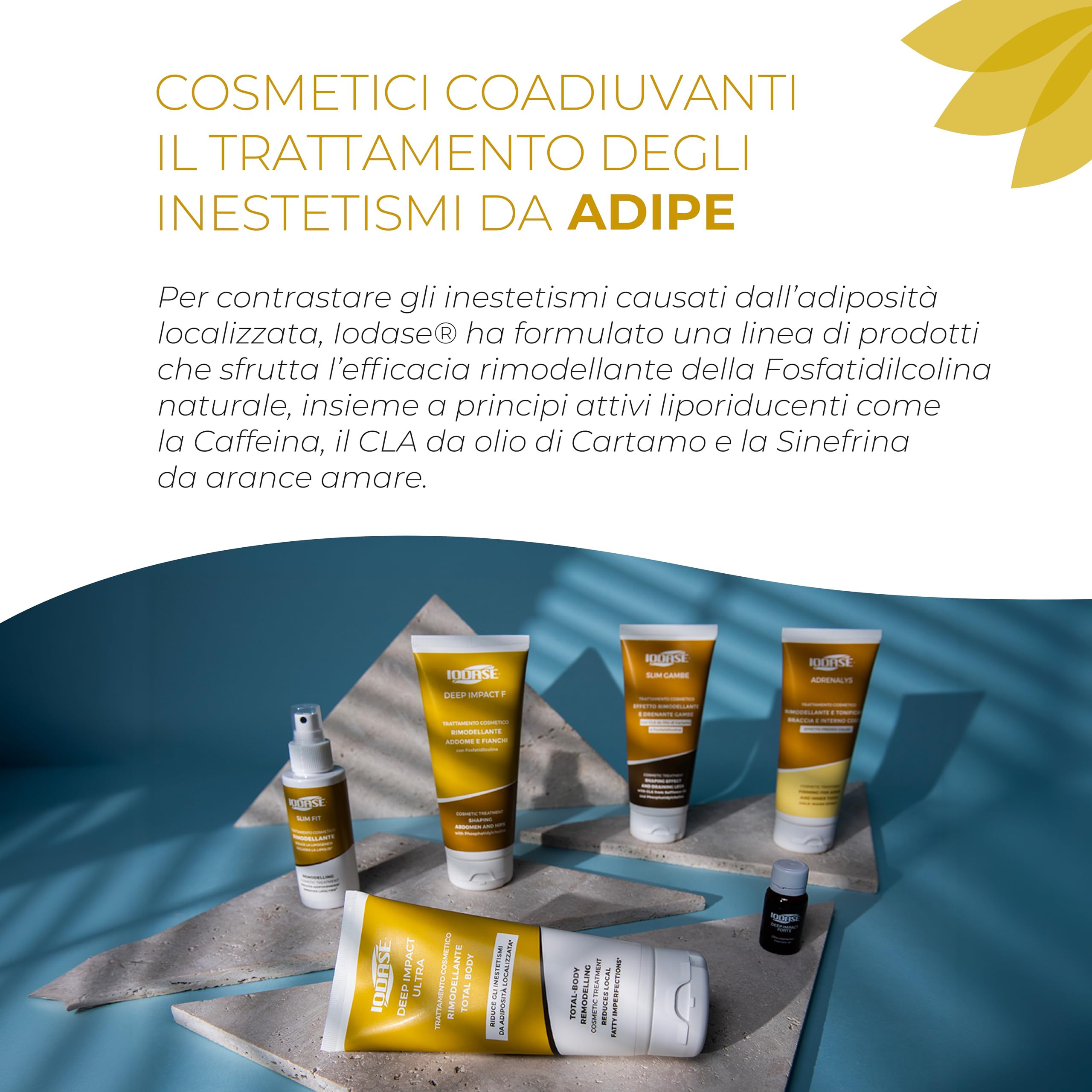 Iodase Deep Impact F Crema Rimodellante 200ml, Lipolitica e Tonificante con Fosfatidilcolina, Edera e Spirea, Combatte Accumulo di Grasso su Addome e Fianchi, Migliora Elasticità e Compattezza