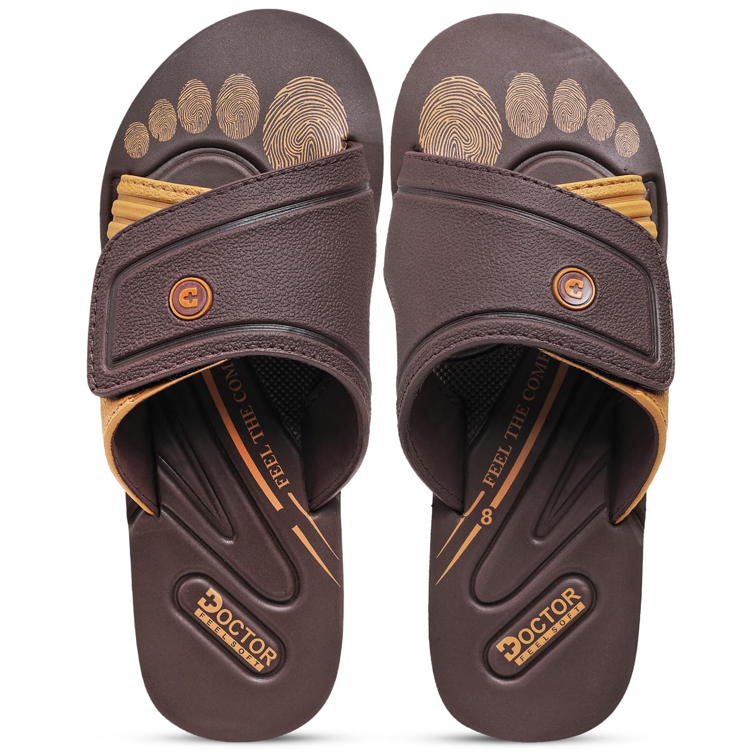 DOCTOR HEALTH SUPER SOFT Men's Comfort Slide Slippers | Soft Cushioned Slip-On Sandals | Lightweight Anti-Skid Casual Bathroom & Everyday Wear Slippers for Men-picture-38