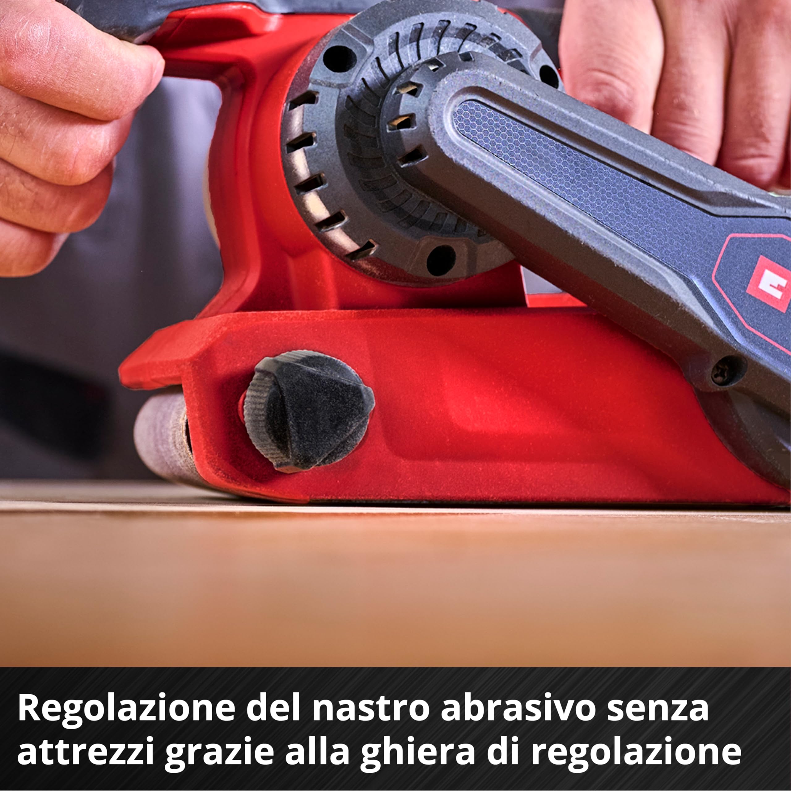 Levigatrice a batteria TP-BS 18/457 Li BL-Solo Power X-Change Einhell 18 V Brushless 3 nastri abrasivi 457x75 mm