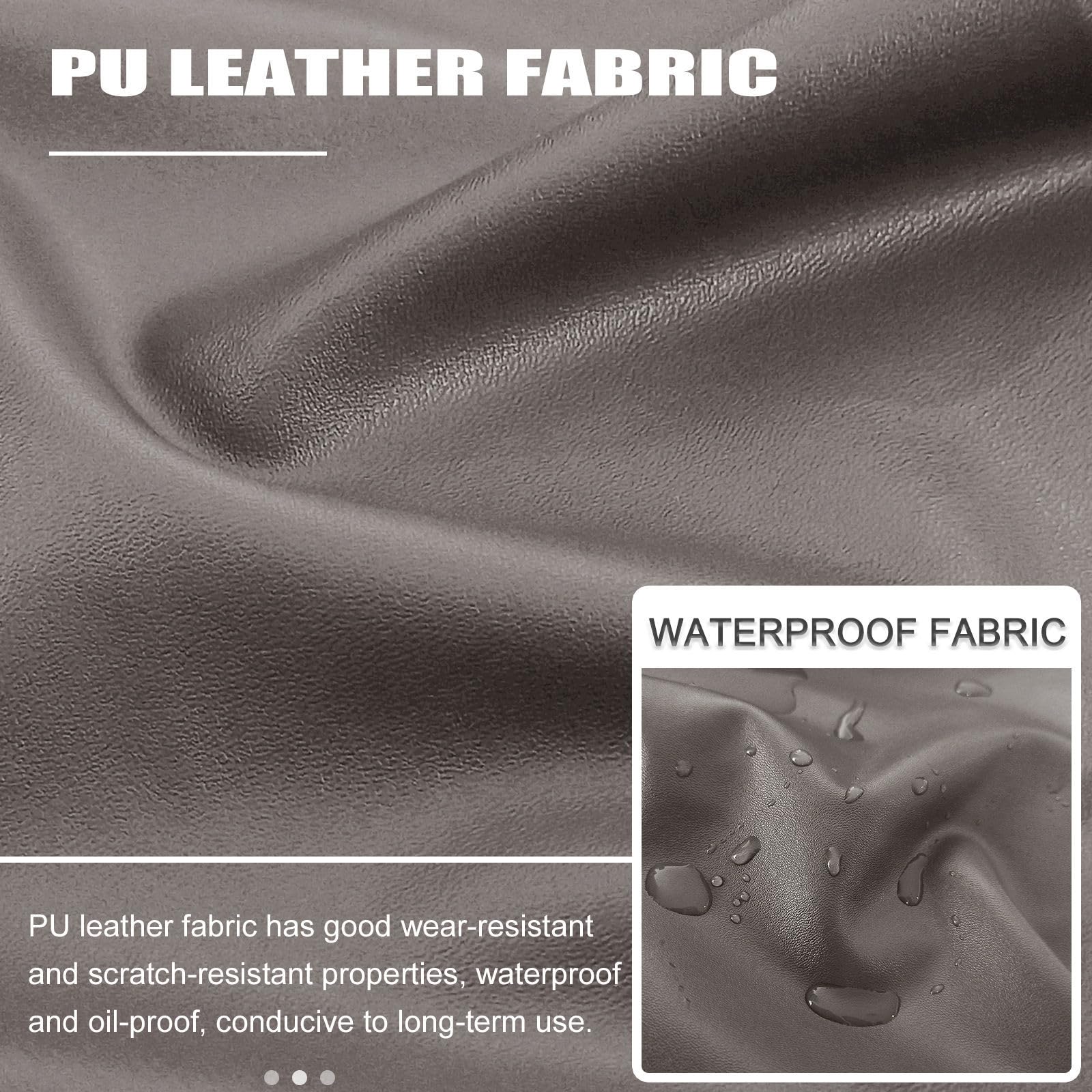 PU Pelle Copri Testata Letto, Impermeabile Copri Testiera Letto Elasticizzat Completamente Avvolgente Rimovibile Copertura Per Testiera Per Letto-tortora-150-170cm(59-66.9in)