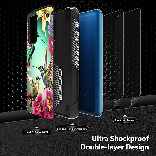 Miniatura 107 de Funda para Samsung Galaxy A23 Galaxy A13 4G/5G, Galaxy A04, Galaxy A04S, Galaxy A32 5G, con 2 protectores de pantalla, funda protectora híbrida