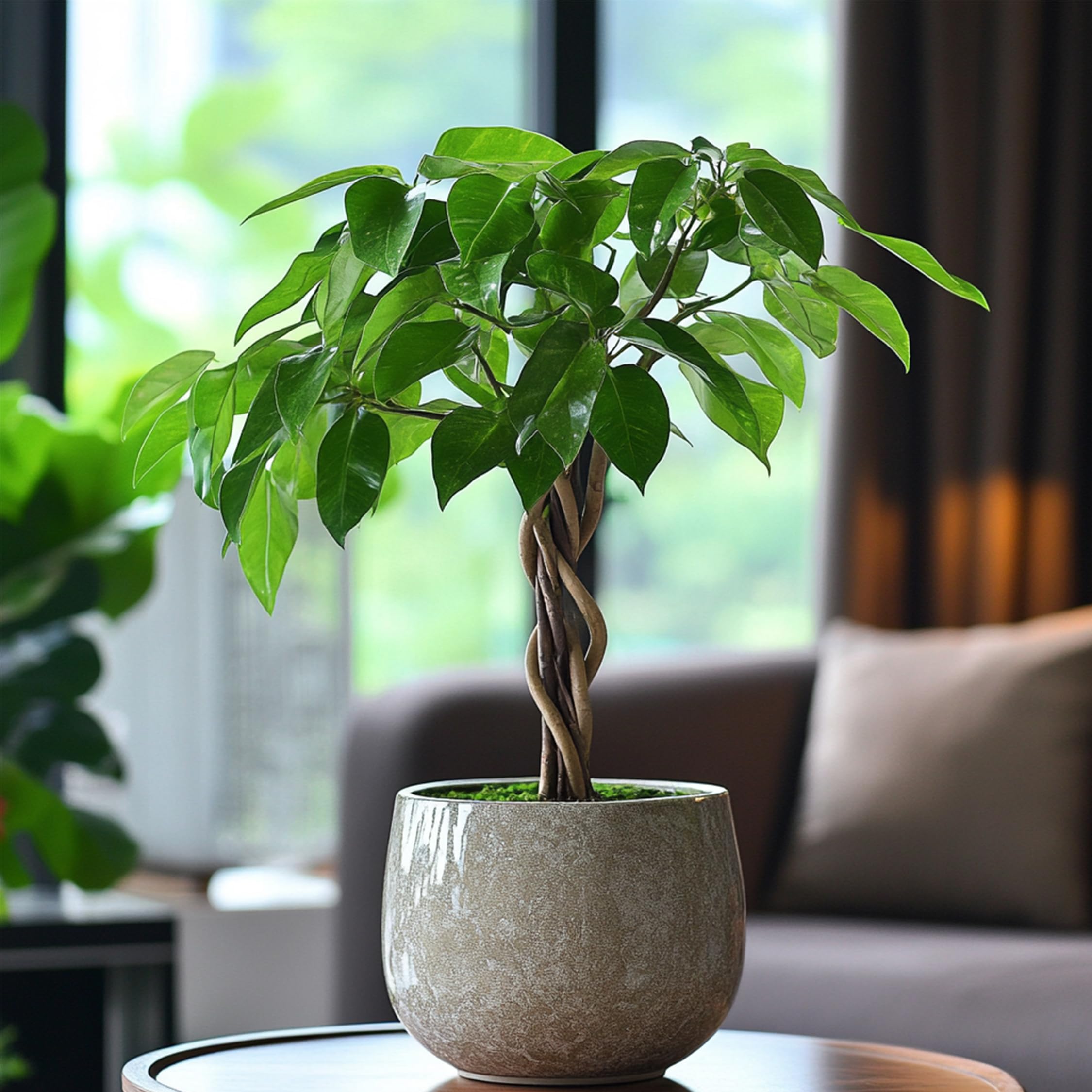 Plant in a Box - Pachira Auatica - Drzewko pieniędzy - Doniczka 17cm - Wysokość 60-70cm