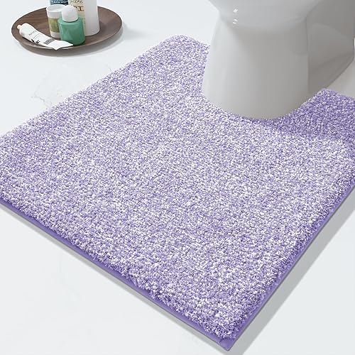 Miniatura 36 de Yimobra Alfombras de baño antideslizantes lavables de 24 x 17 pulgadas, tapete de baño de microfibra ultra suave y absorbente, alfombra decorativa