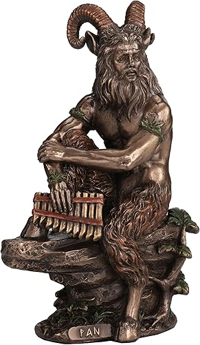 Miniatura 4 de Veronese Design 6 18 Pan El dios griego de los salvajes estatua de resina con acabado en bronce fundido en frío
