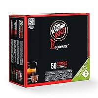 Vista 1 de Caffe' Vergnano 1882 Cápsulas compatibles con máquina de café expreso tostado medio, café expreso arábica Robusta, café italiano para máquinas