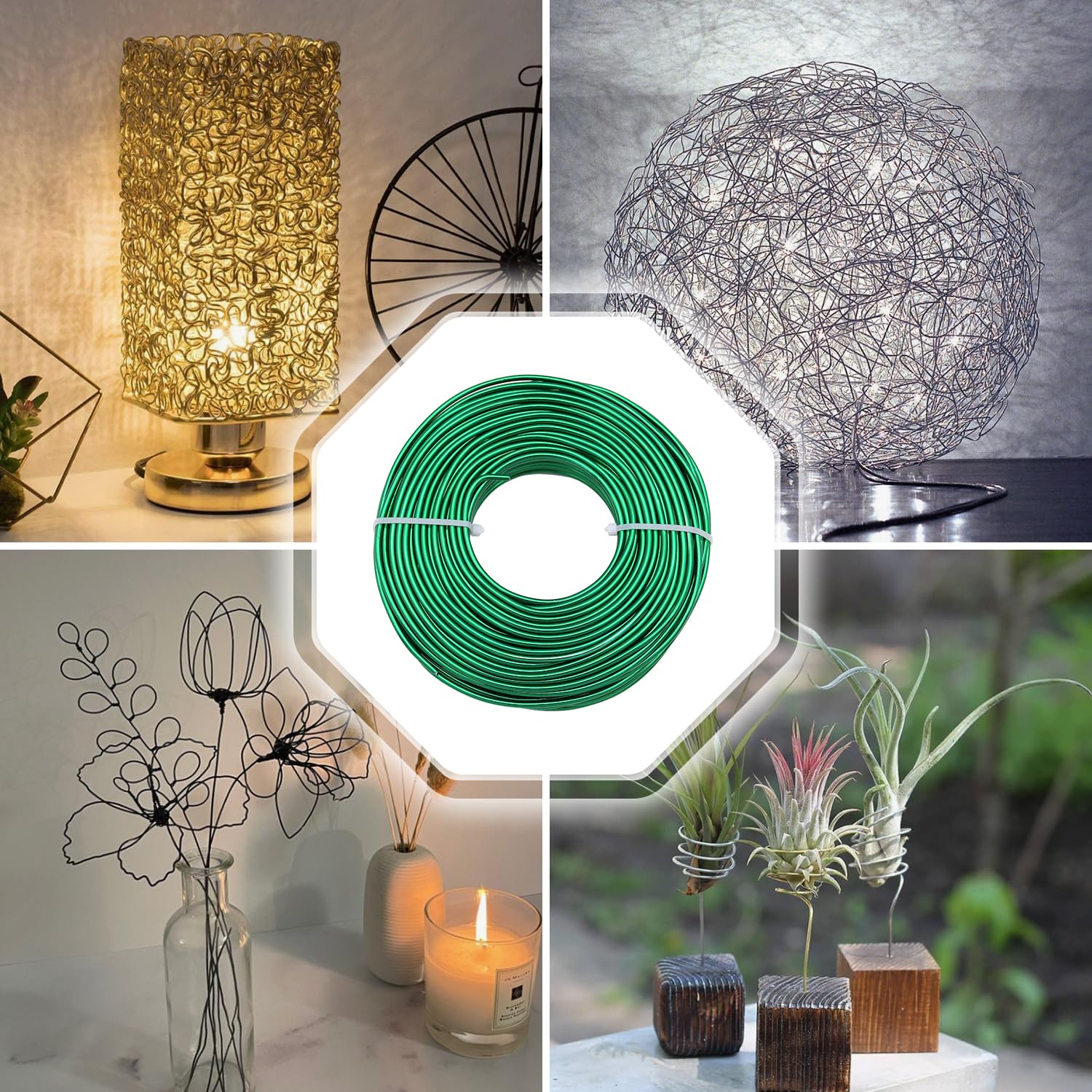 Snapklik.com : YTKavq Aluminum Craft Wire,16 Gauge Aluminum Wire ...