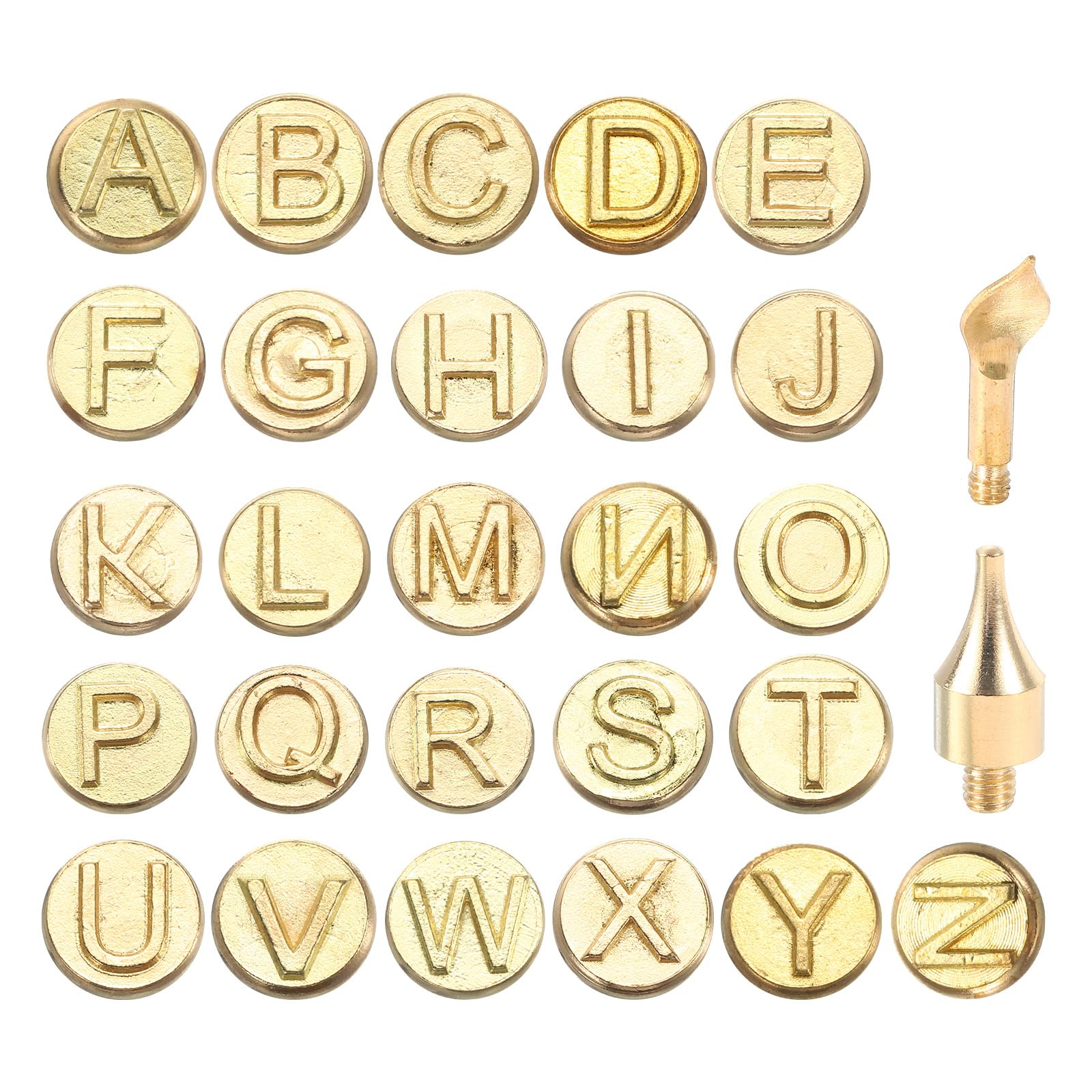 PATIKIL 28pcs Wood Burning Kit, Letter Wood Burner Tool Alphabet for Beginners Embossing Carving DIY Adults Crafts Pyrography