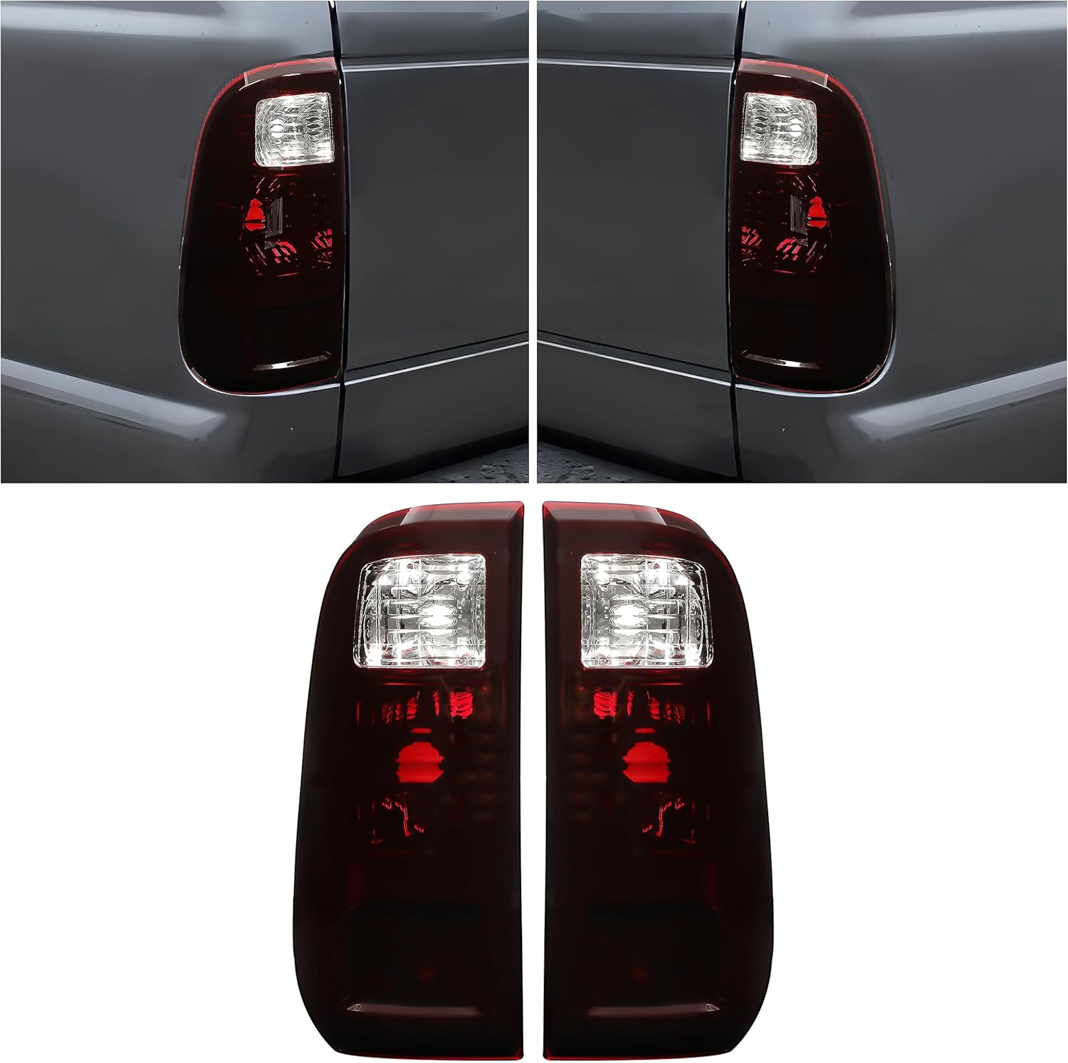 HECASA Tail Light Assembly Compatible with 2008-2016 Ford F250 F350 F450 F550 Super Duty Replacement for BC3Z13405A BC3Z13404A FO2800208 FO2801208 Rear Taillights Tail Lamp Driver & Passenger Side