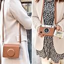 ZENKO Leather Mini Evo Cover Case - Compatible with Fujifilm Instant Camera (Brown) gallery image