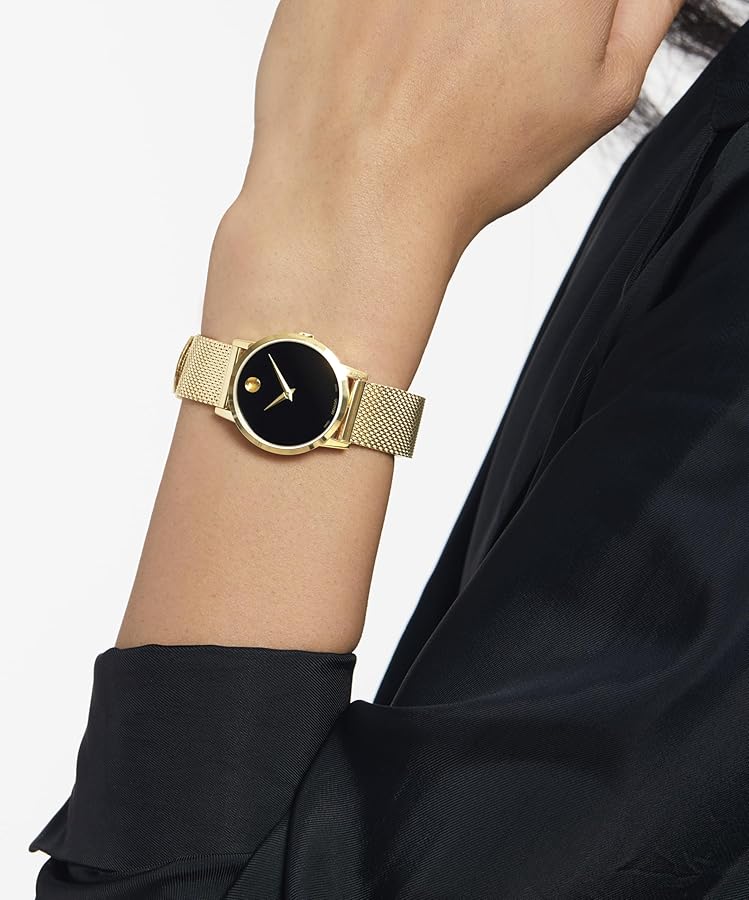 Amazon | Movado Museum クラシッククォーツ ブラックダイヤル