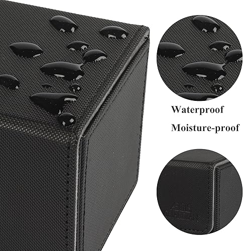 Miniatura 3 de AEGIS GUARDIAN - Caja de cartas para MTG, Commander Deck Box con capacidad para más de 120 tarjetas con funda, soporte de cuero fuerte para tarjetas